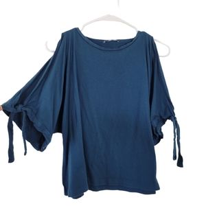 Zara Trefaluc - Tie Slit Sleeve Top Size: M Women